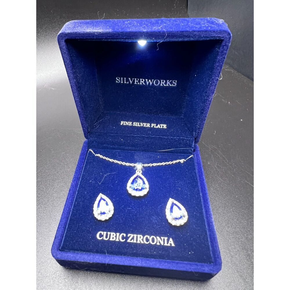 CZ Necklace and Earring Set